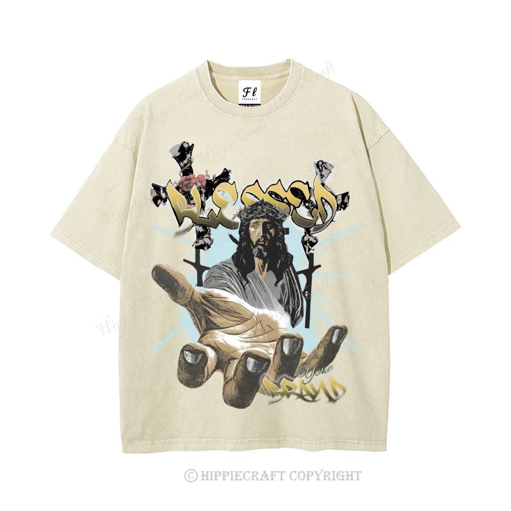 Unisex BLESSED Washed T-Shirt