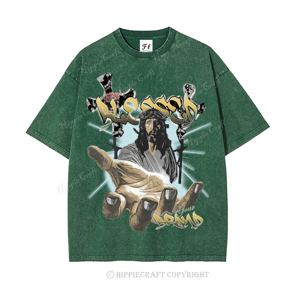 Unisex  BLESSED Washed T-Shirt