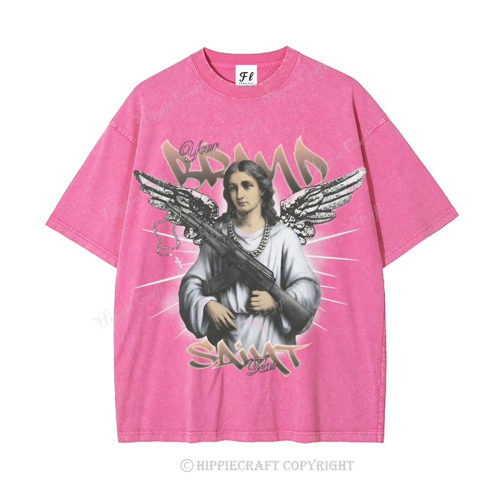 Unisex  SAINT TEAR Washed T-Shirt