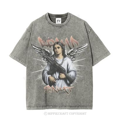 Unisex  SAINT TEAR Washed T-Shirt