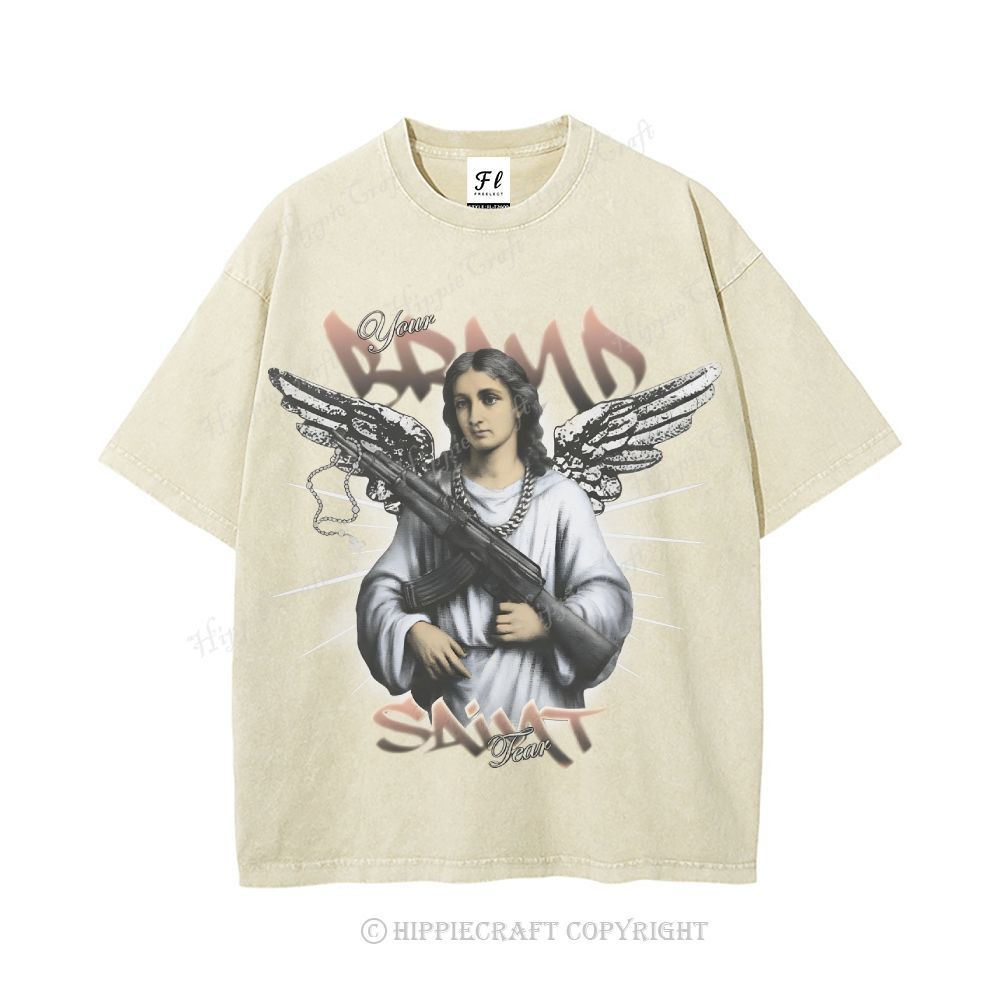 Unisex SAINT TEAR Washed T-Shirt