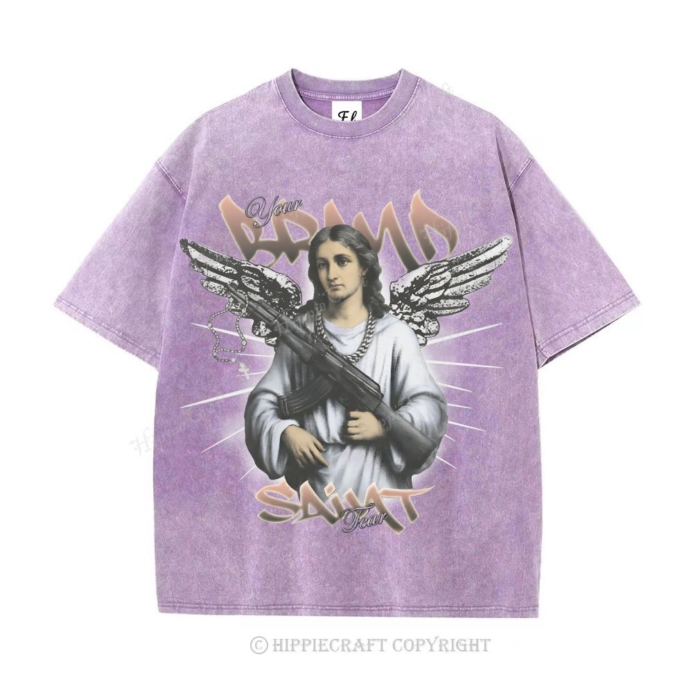 Unisex  SAINT TEAR Washed T-Shirt