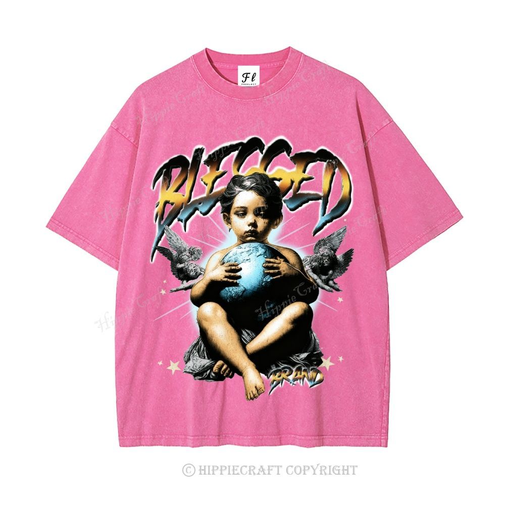 Unisex  BLESSED Washed T-Shirt