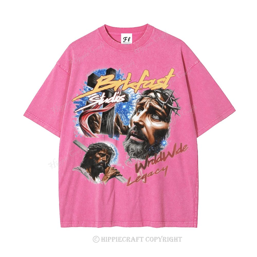 Unisex  jesus bible Washed T-Shirt