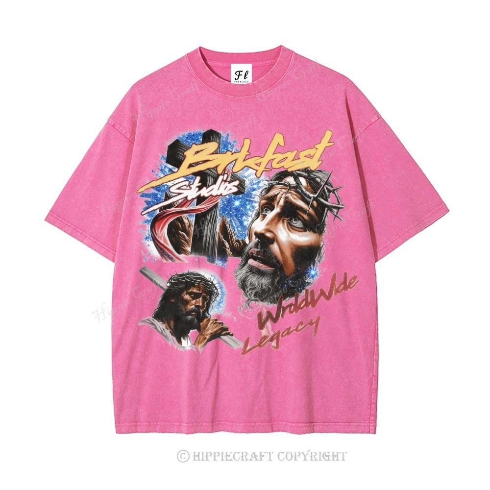 Unisex  jesus bible Washed T-Shirt