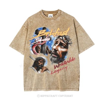 Unisex  jesus bible Washed T-Shirt