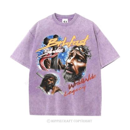 Unisex  jesus bible Washed T-Shirt