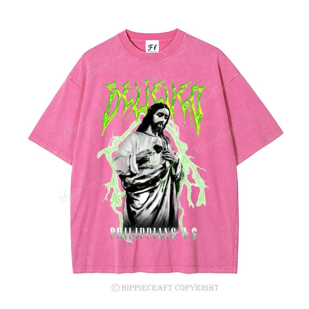 Unisex  PIILIPPIANS 4:6 Washed T-Shirt