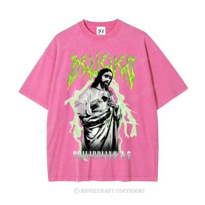 Unisex  PIILIPPIANS 4:6 Washed T-Shirt