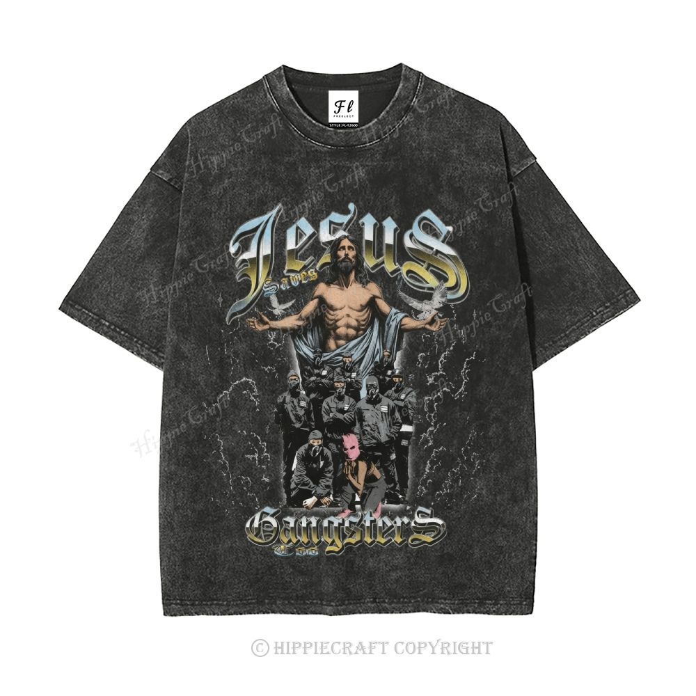 Unisex  jesus bible Washed T-Shirt