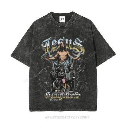 Unisex  jesus bible Washed T-Shirt