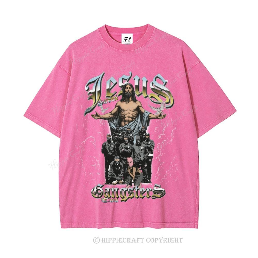 Unisex  jesus bible Washed T-Shirt