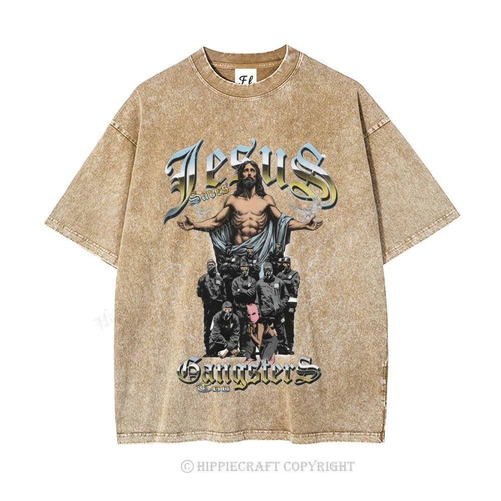 Unisex  jesus bible Washed T-Shirt