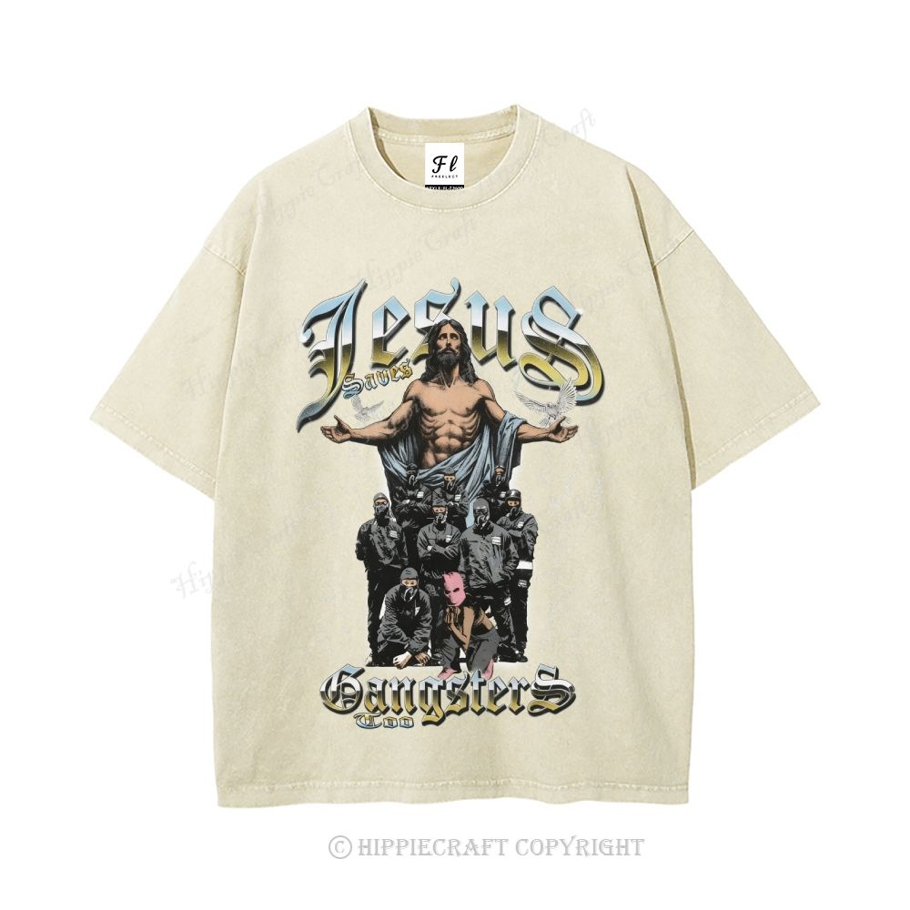 Unisex  jesus bible Washed T-Shirt