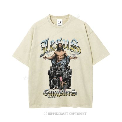 Unisex  jesus bible Washed T-Shirt