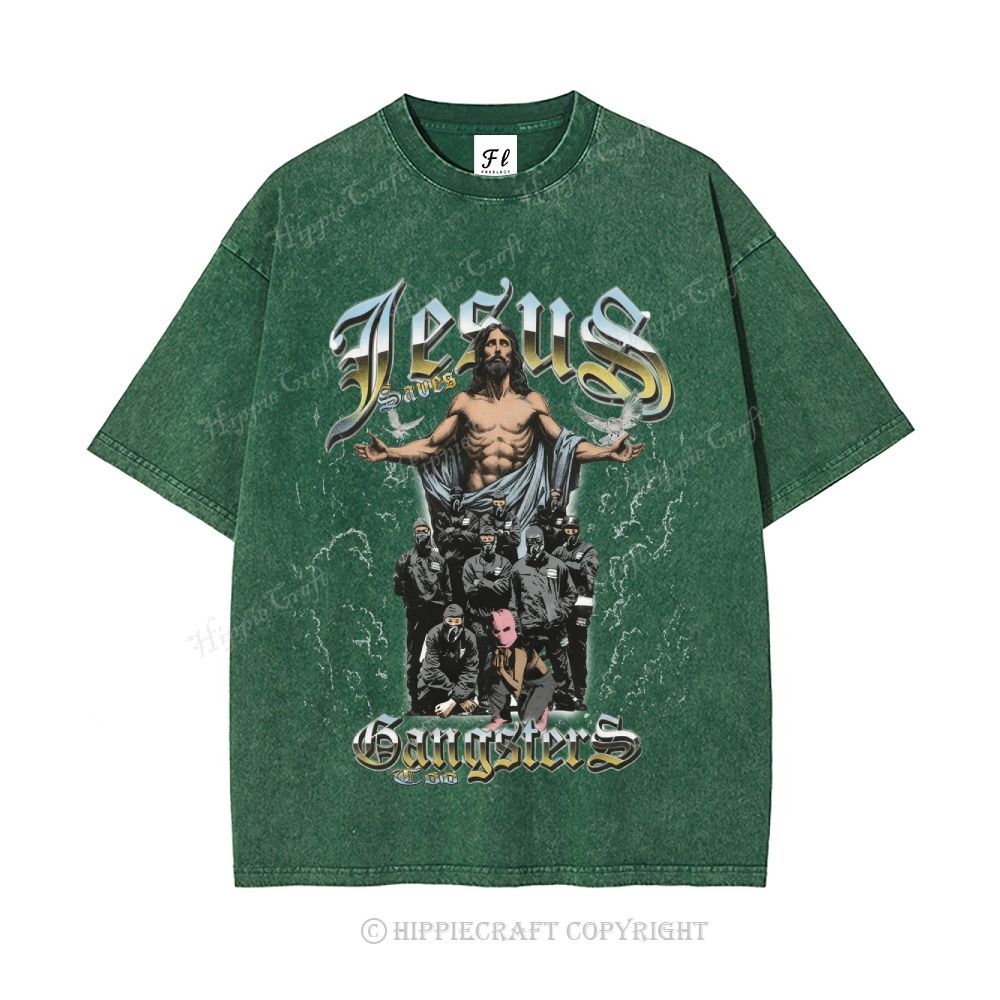 Unisex  jesus bible Washed T-Shirt