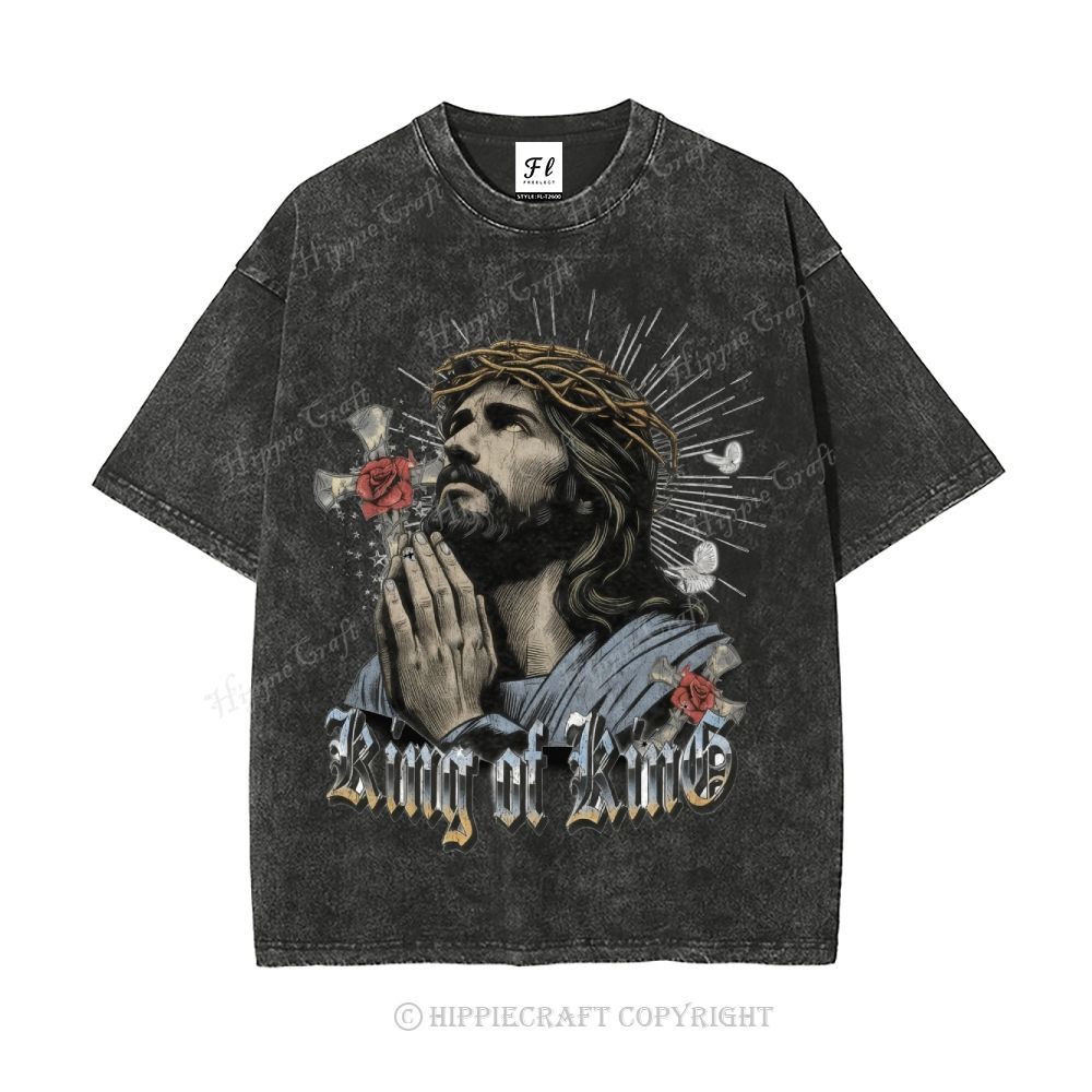 Unisex  jesus bible Washed T-Shirt