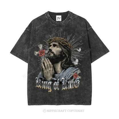 Unisex  jesus bible Washed T-Shirt