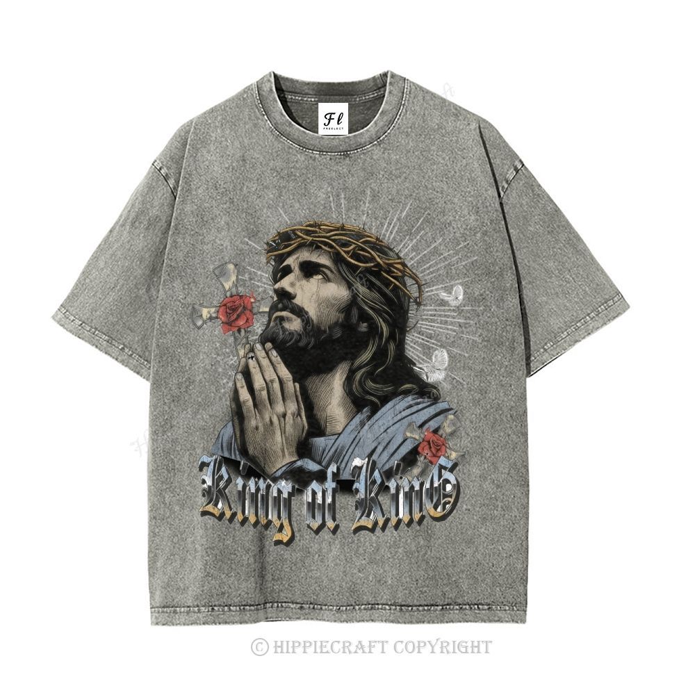 Unisex  jesus bible Washed T-Shirt