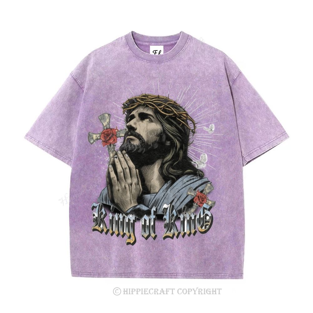 Unisex  jesus bible Washed T-Shirt