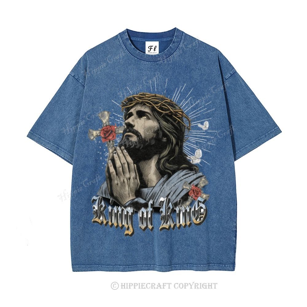 Unisex  jesus bible Washed T-Shirt