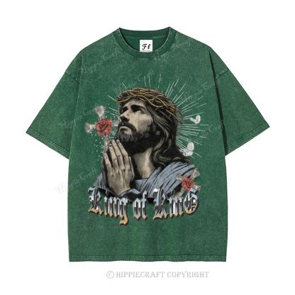 Unisex  jesus bible Washed T-Shirt