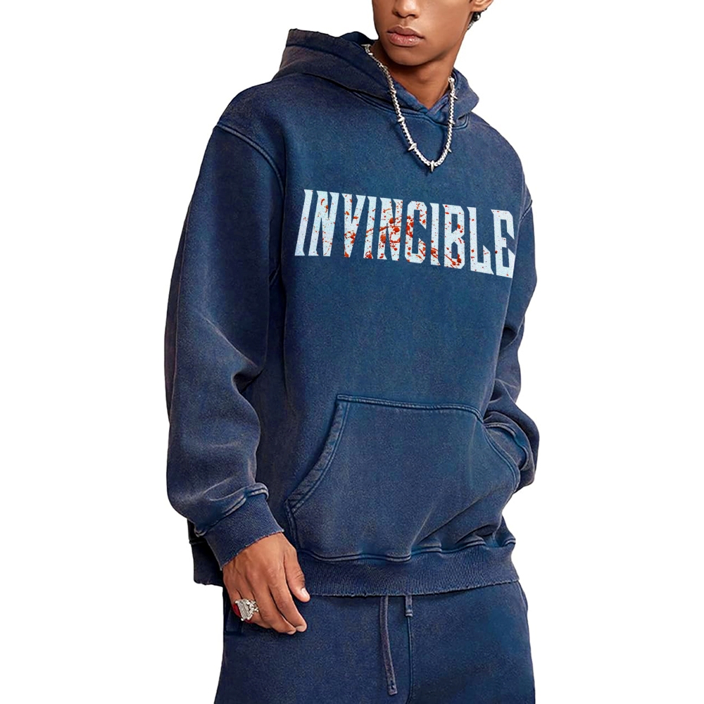 Vintage Oversized Hoodies Invincible