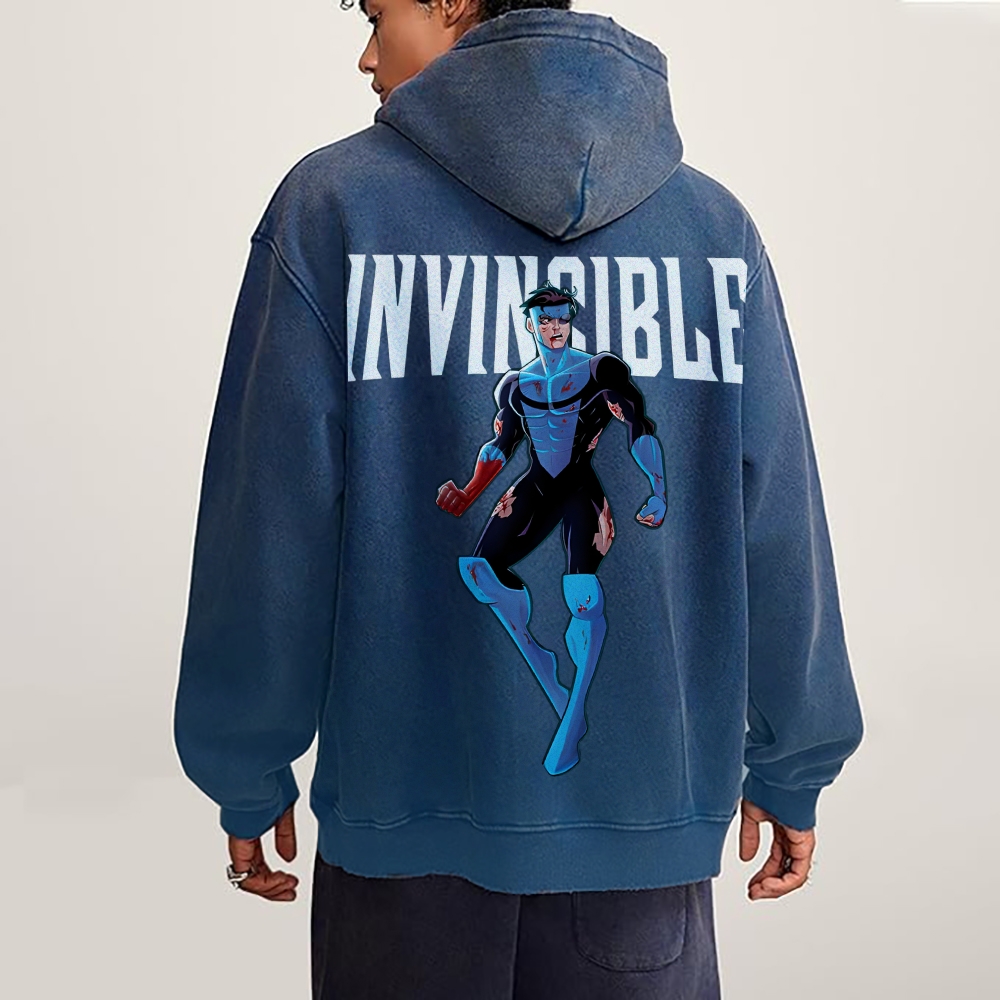 Vintage Oversized Hoodies Invincible
