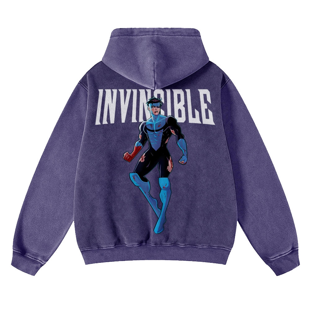 Vintage Oversized Hoodies Invincible