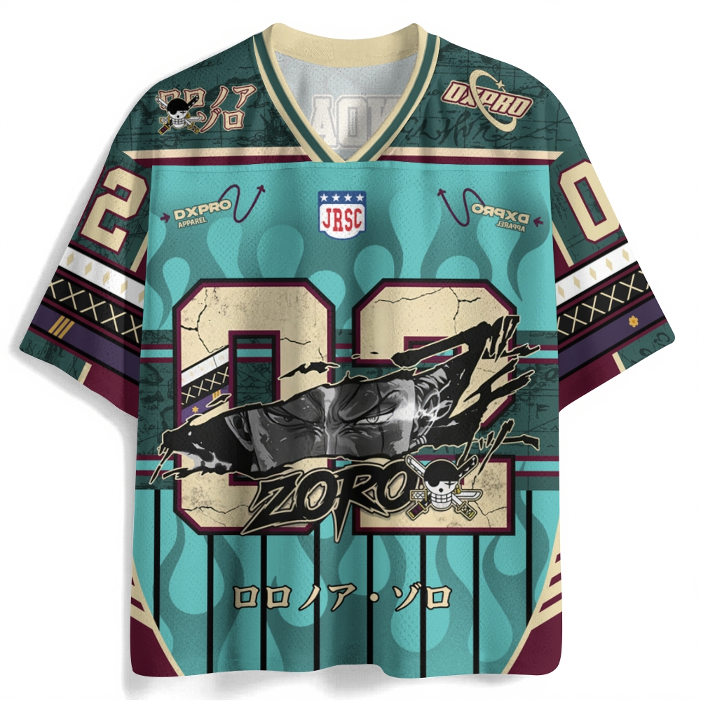 One Piece Crew Neck Football Jersey