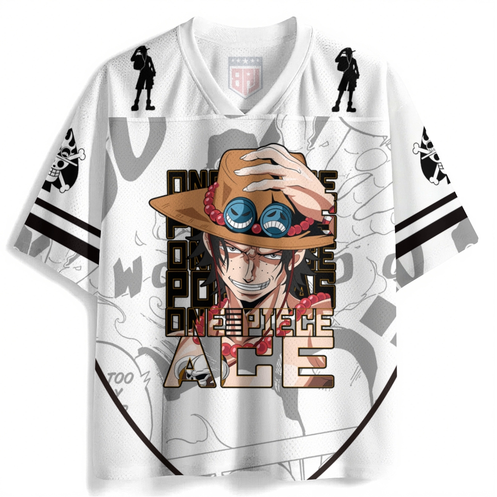 One Piece Crew Neck Football Jersey