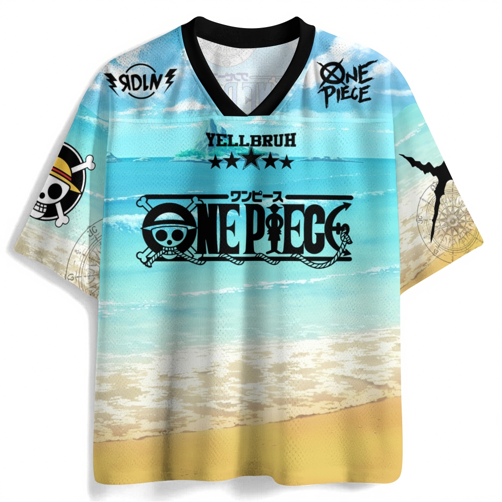One Piece Crew Neck Football Jersey