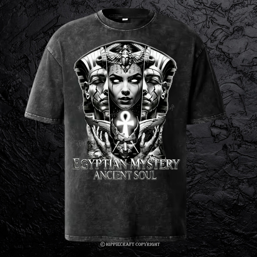 Unisex EGYPTIAN MYSTERY ANCIENT SOUL Washed T-Shirt