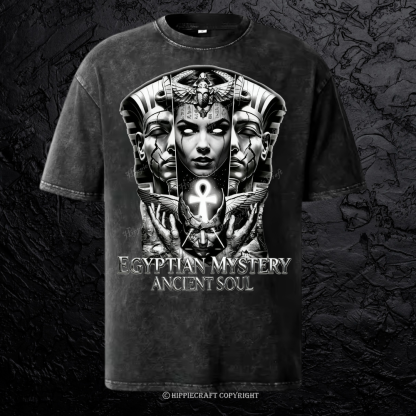 Unisex EGYPTIAN MYSTERY ANCIENT SOUL Washed T-Shirt