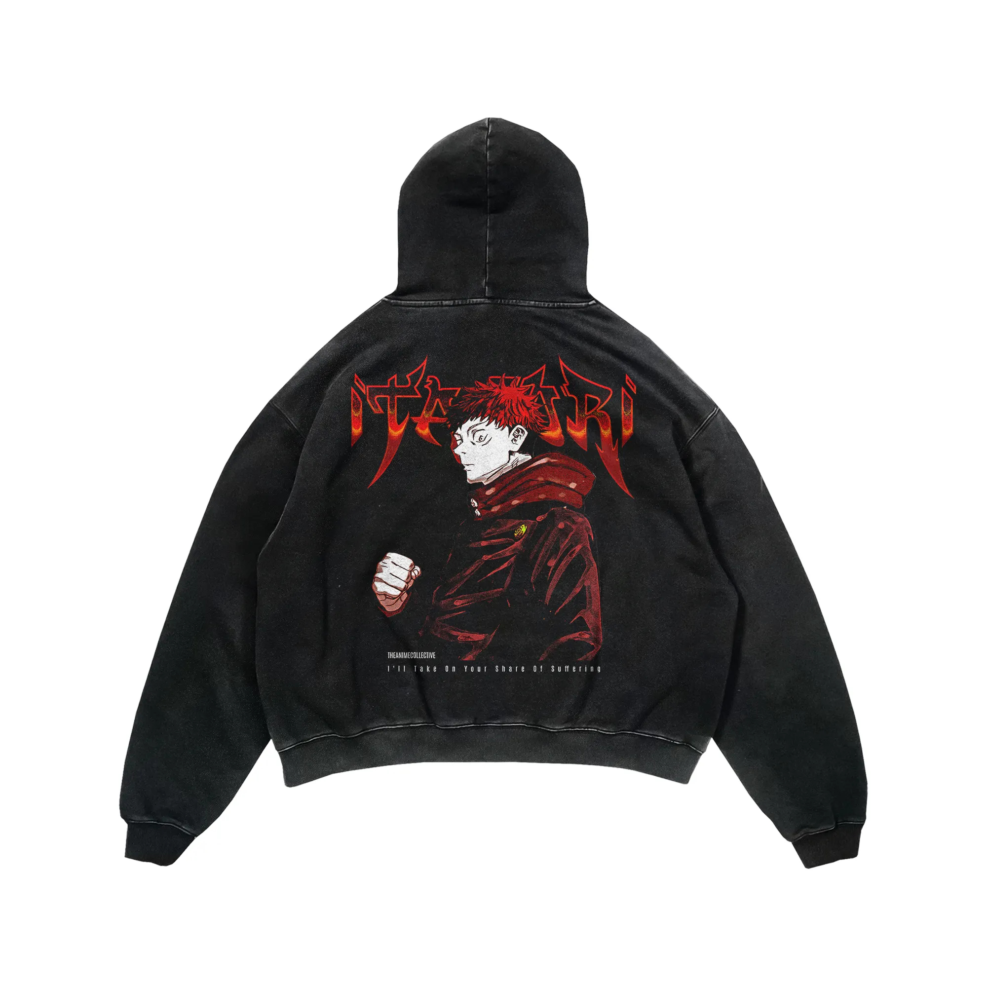 Yuji Vintage Hoodie | Jujutsu Kaisen