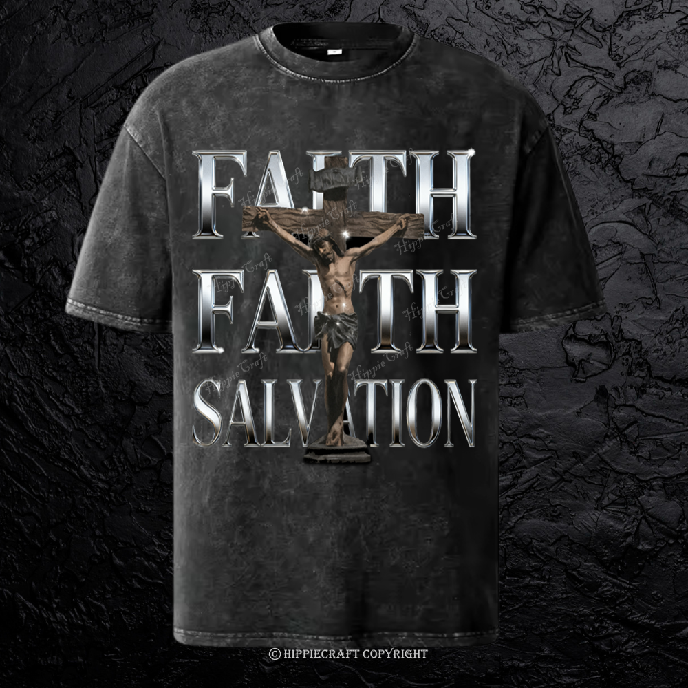 Unisex Belief Washed T-Shirt