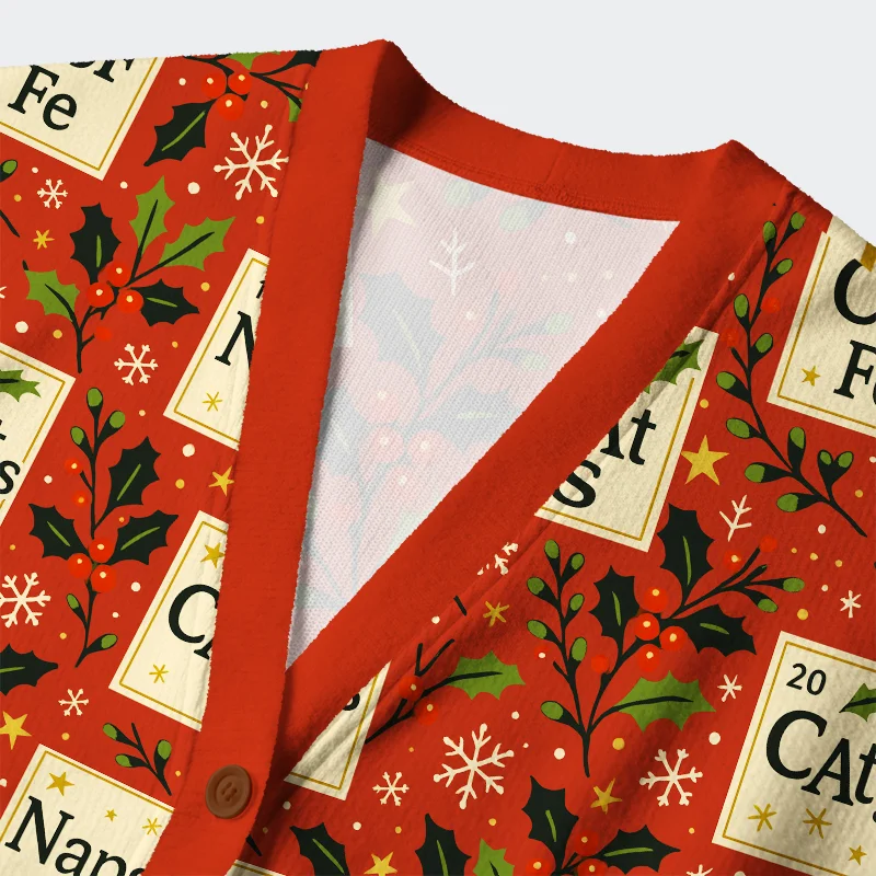  Periodic Table Funny Ugly Cardigan Sweater