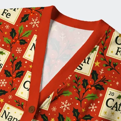  Periodic Table Funny Ugly Cardigan Sweater