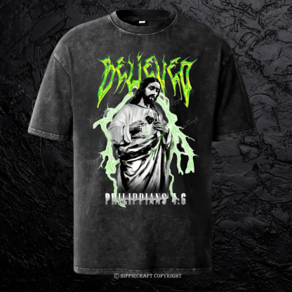 Unisex  PIILIPPIANS 4:6 Washed T-Shirt