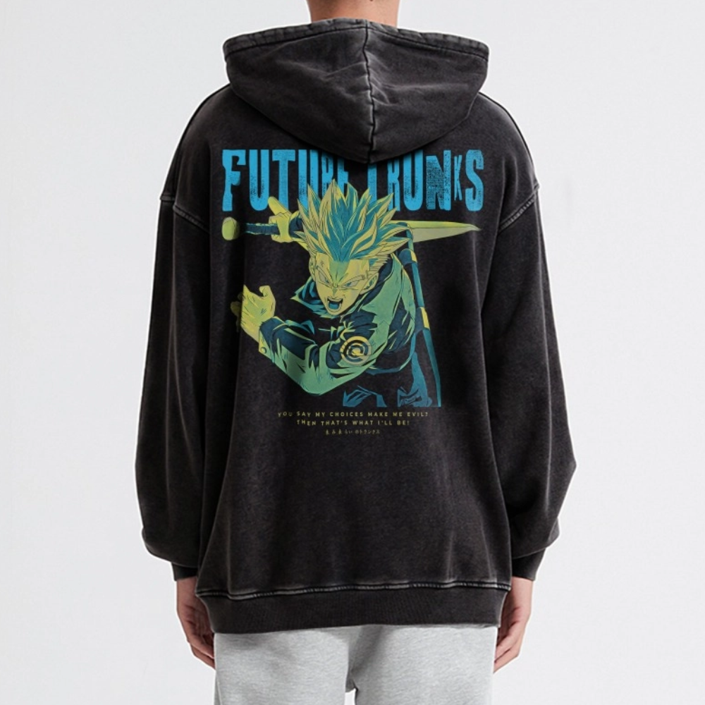 Future Trunks Vintage Hoodie | Dragon Ball Super