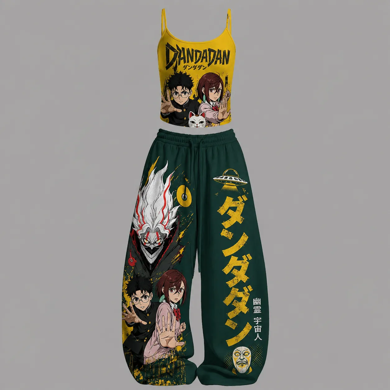 Dandadan Top & Elasticated Trousers Two-Piece Set