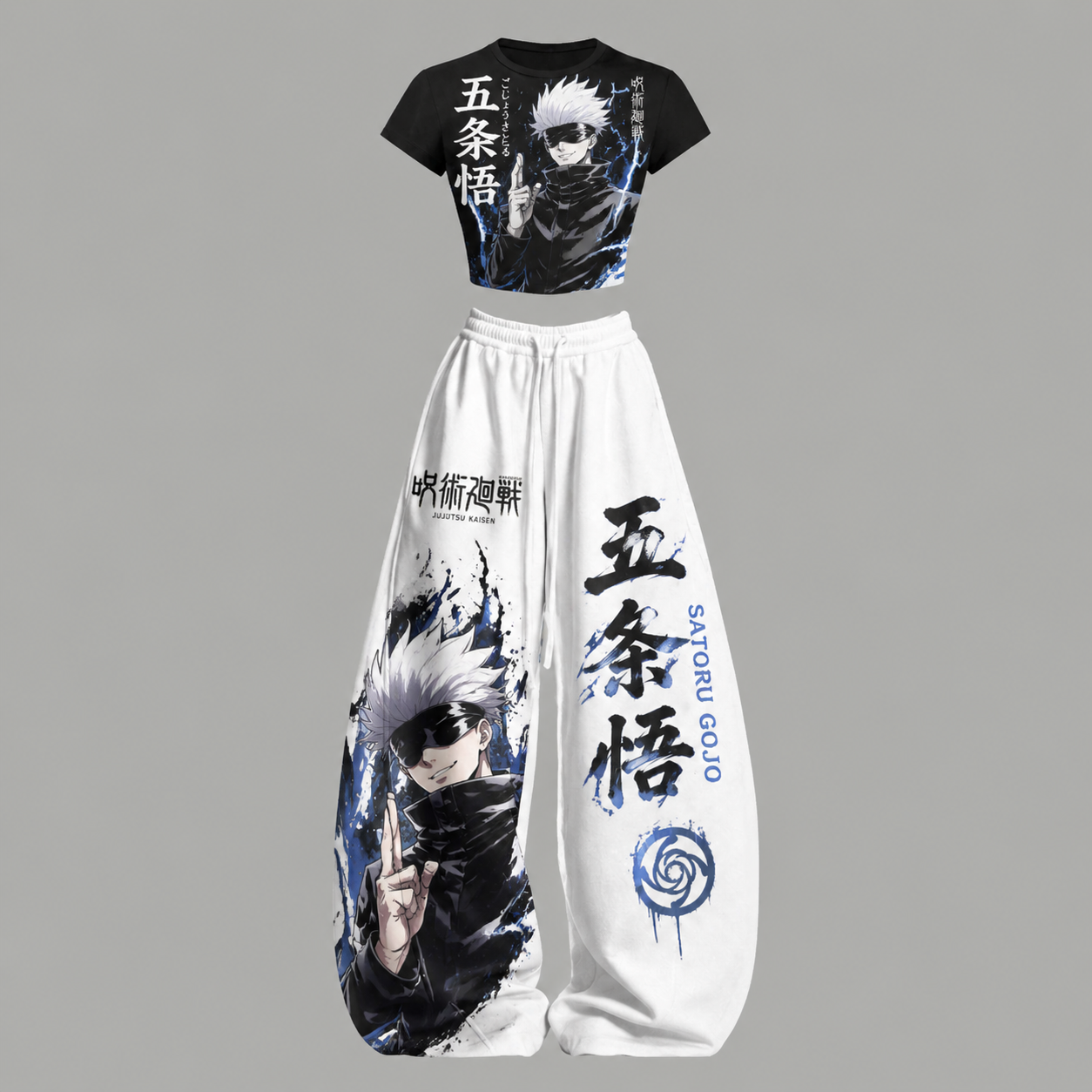 Jujutsu Kaisen  Top & Elasticated Trousers Two-Piece Set