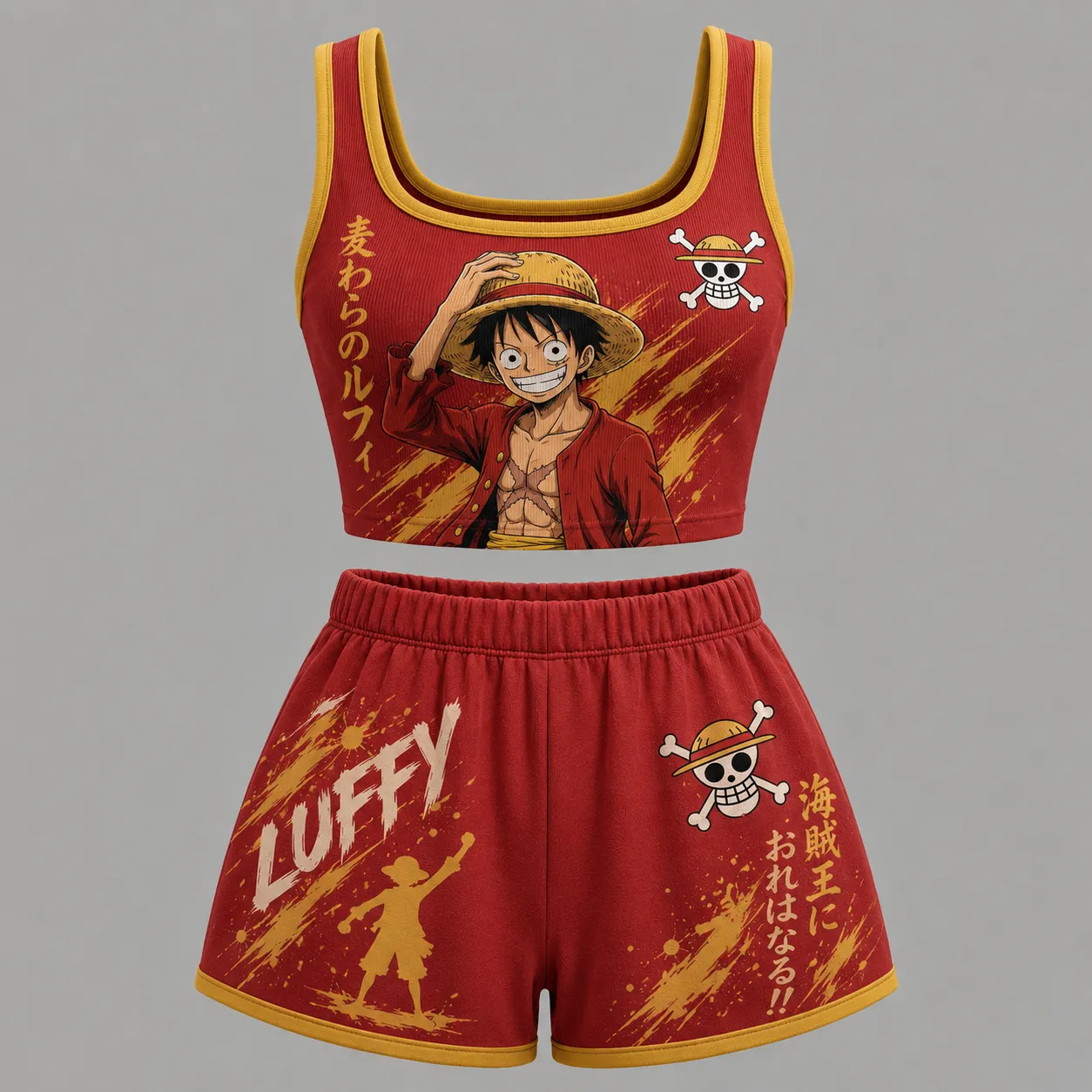  One Piece Vest and shorts Two-Piece Set