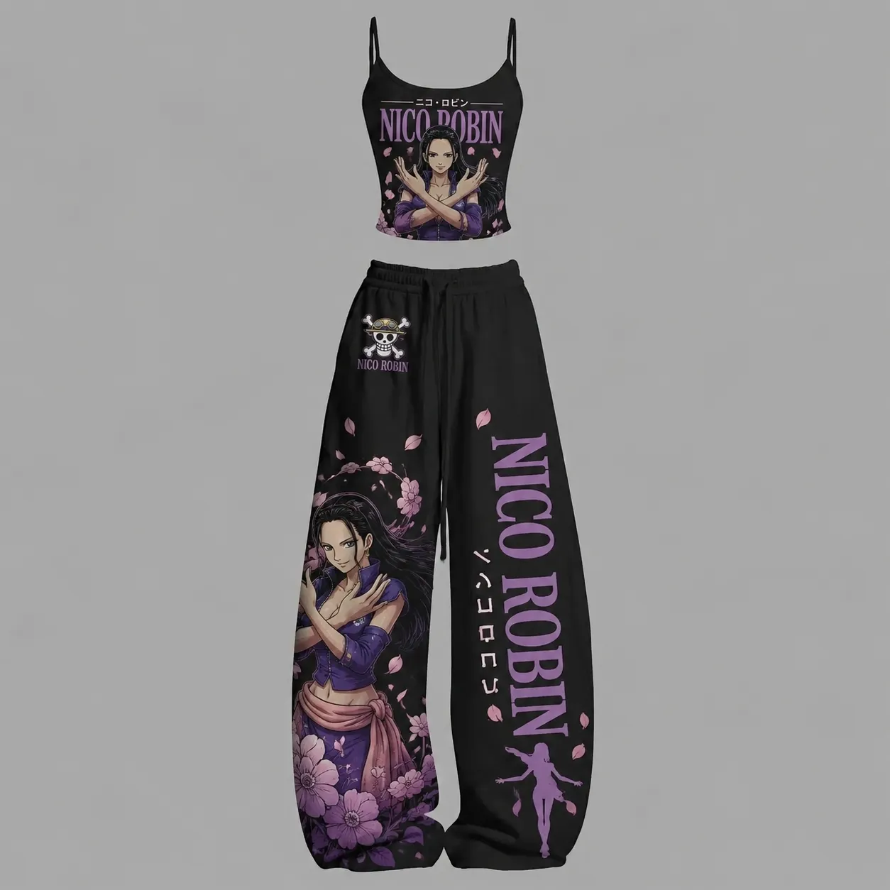 One Piece Top & Elasticated Trousers Two-Piece Set