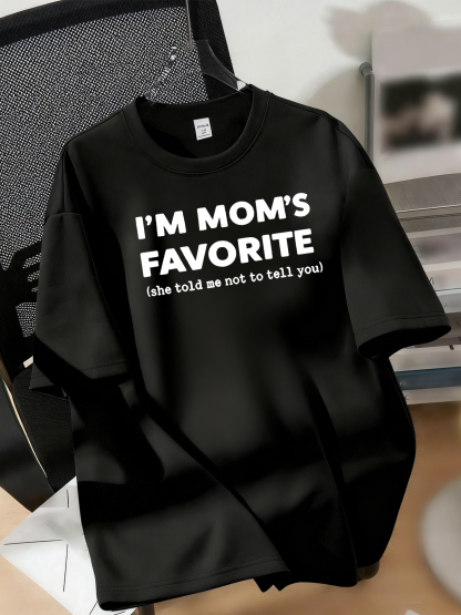 I'm Mom"s Favorite Pattern  100% Cotton T-Shirt