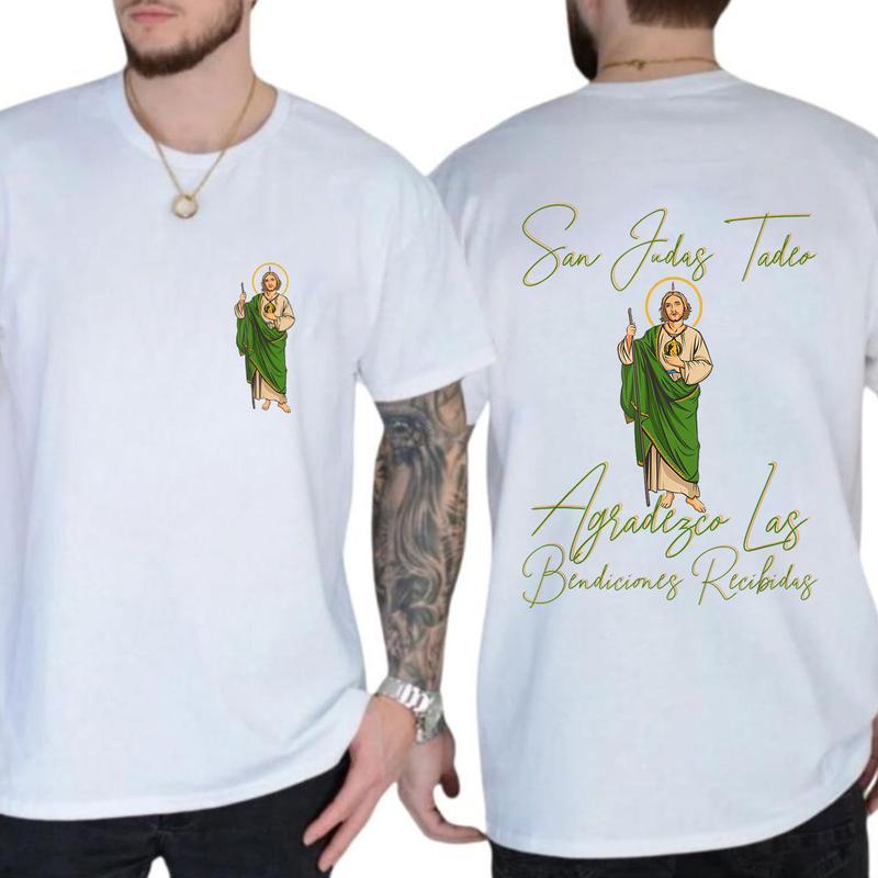 San Judas Tadeo Latino Cotton T-Shirt