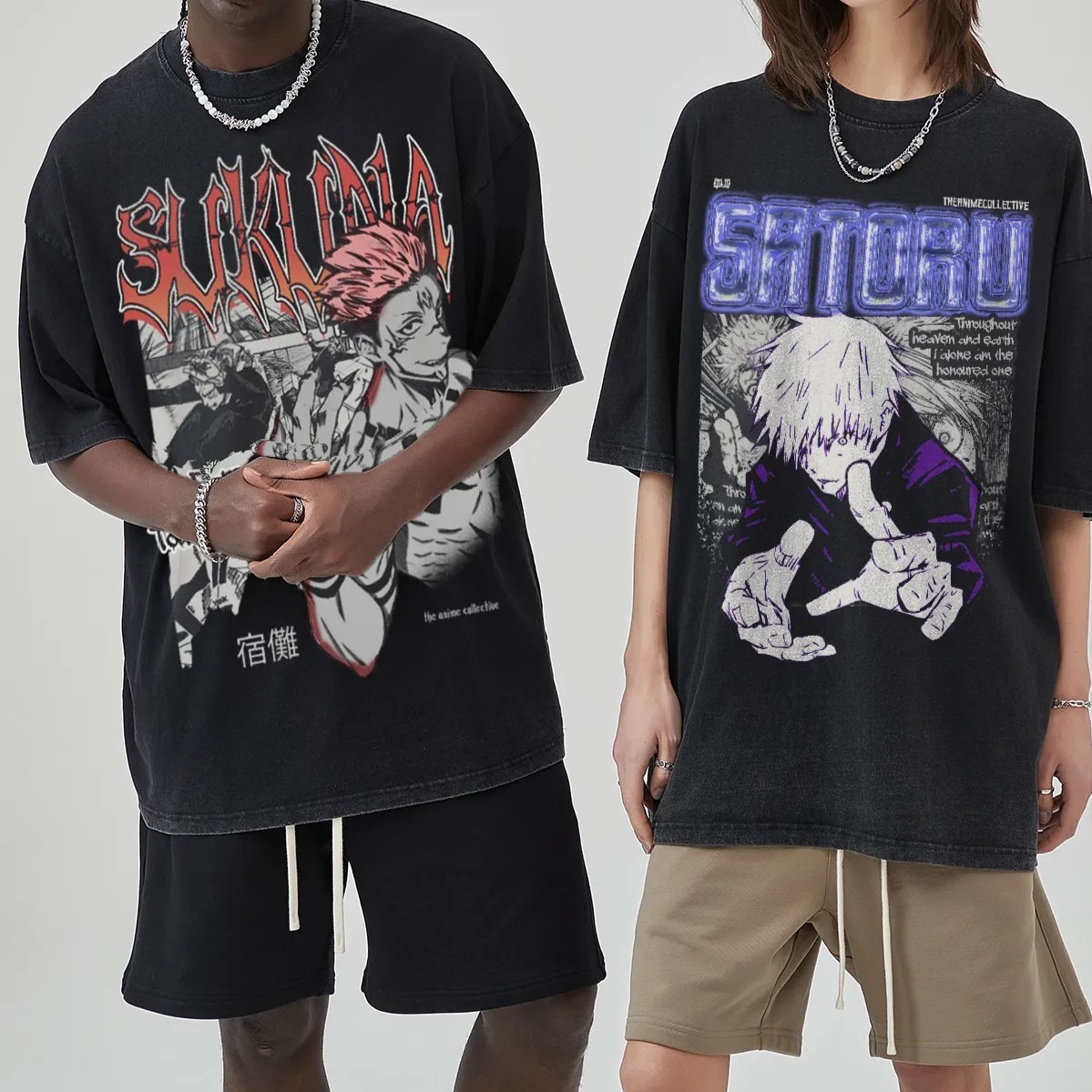 Sukuna Vintage Oversized T-Shirt | Jujutsu Kaisen