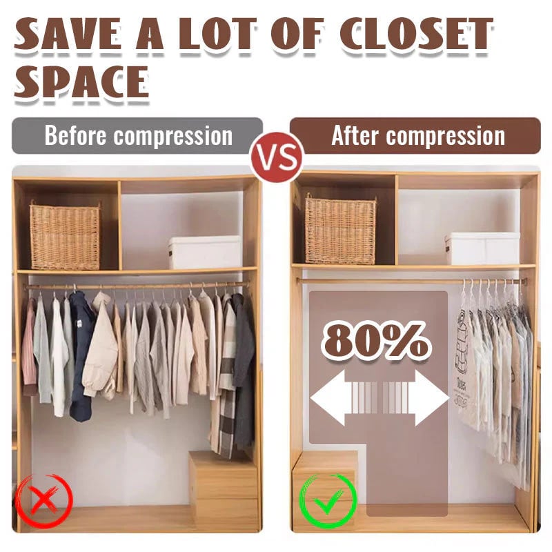 ⏳LAST DAY SALE 49% OFF!!🔥Hanging Vacuum Storage Bags