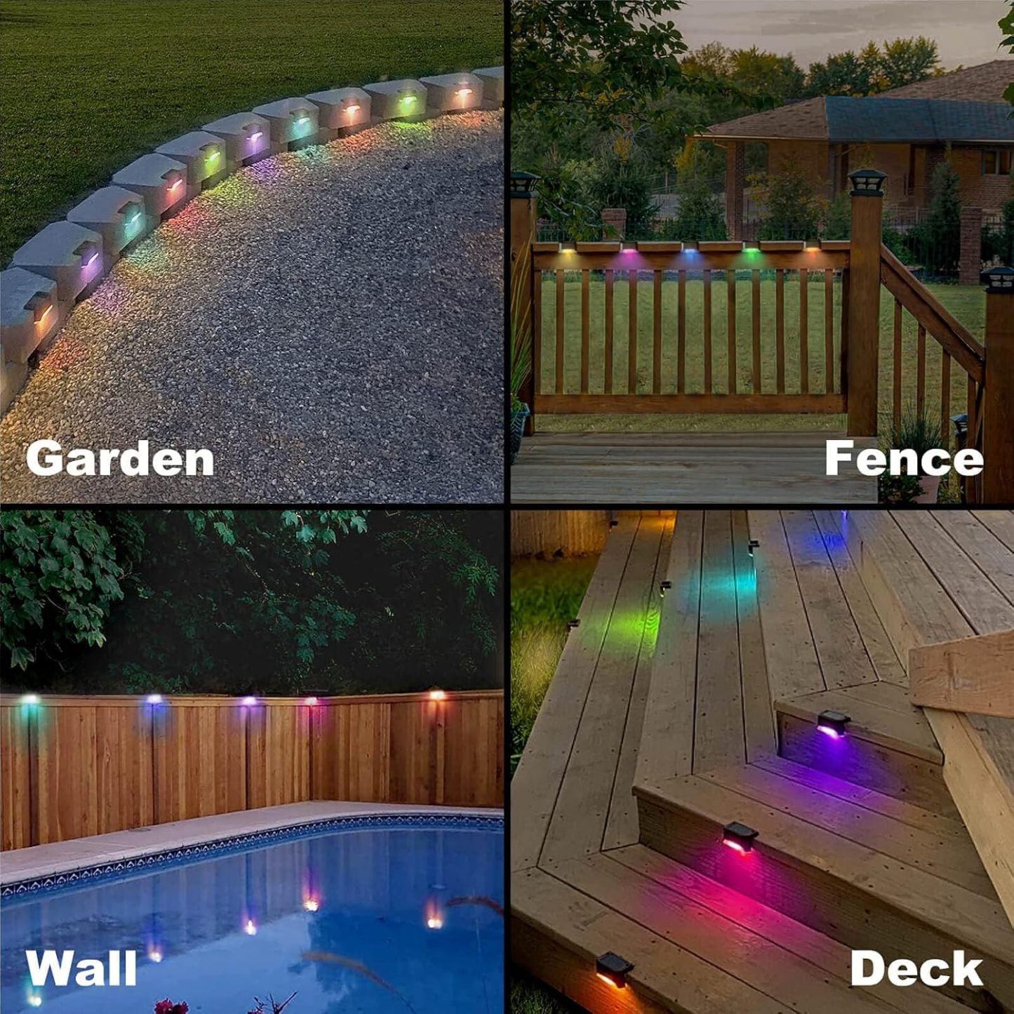 💥The lowest price ever🎄 Solar Deck Lights, Automatically ON/OFF💡