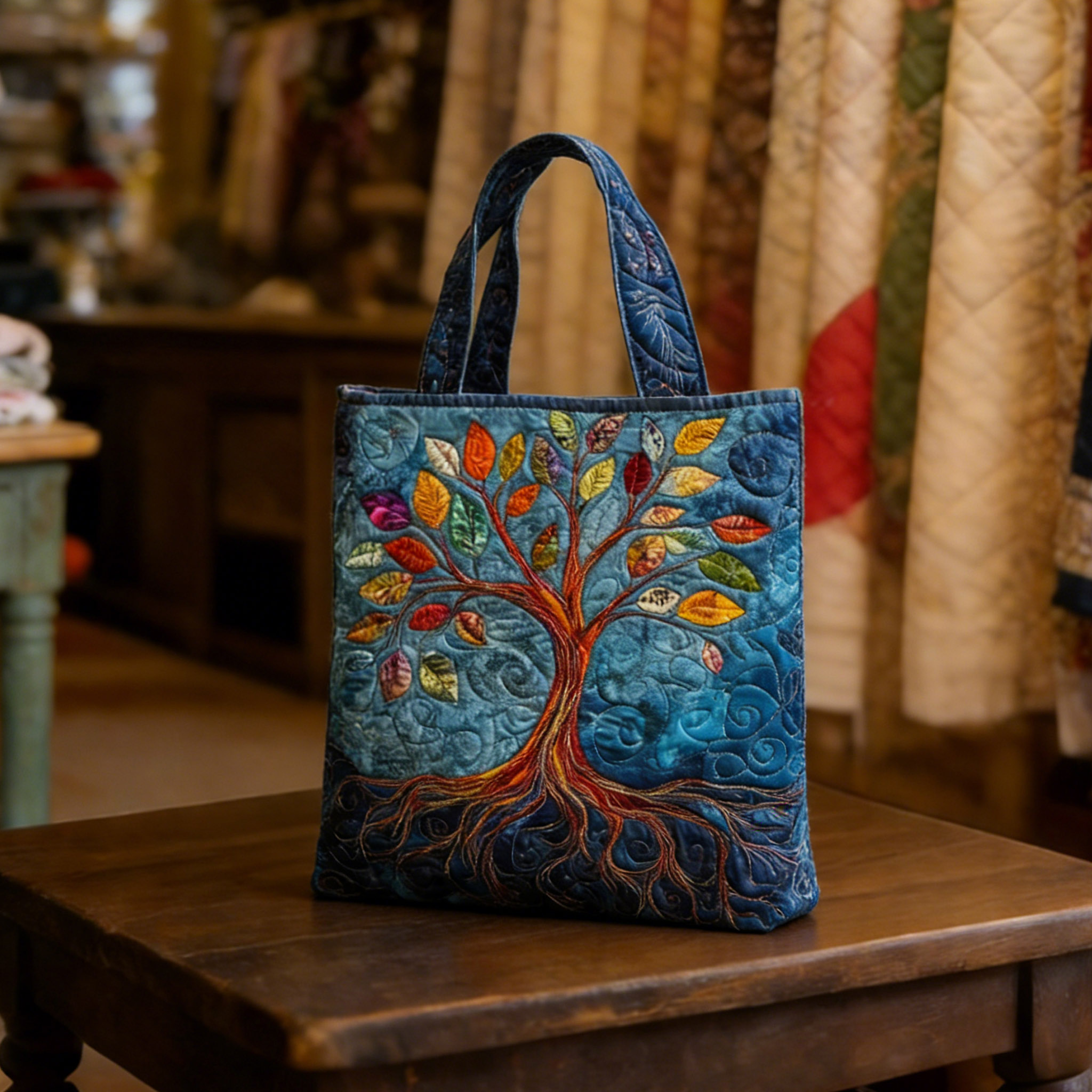 Earthbound Heart Handmade Tote Bag